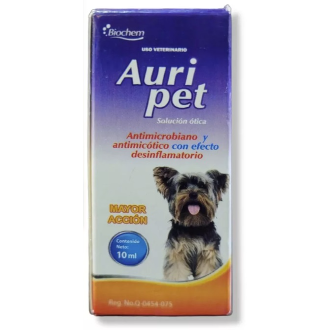 Auripet 10 Ml Solución Ótica - Biochem Auripet 10 Ml Solución Ótica - Biochem